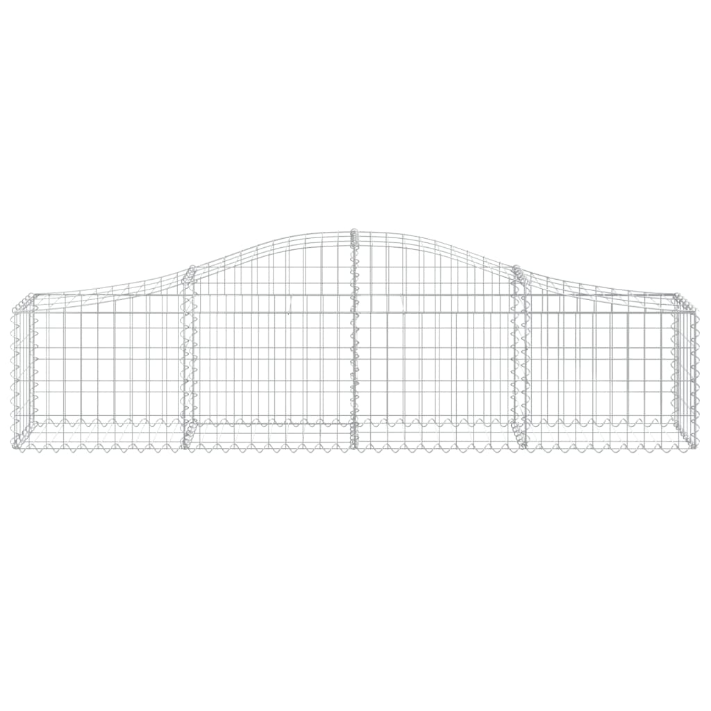 Curved gabion basket pcs. galvanized iron - 200 x 30 x 40/60 cm, 5 - number 4.