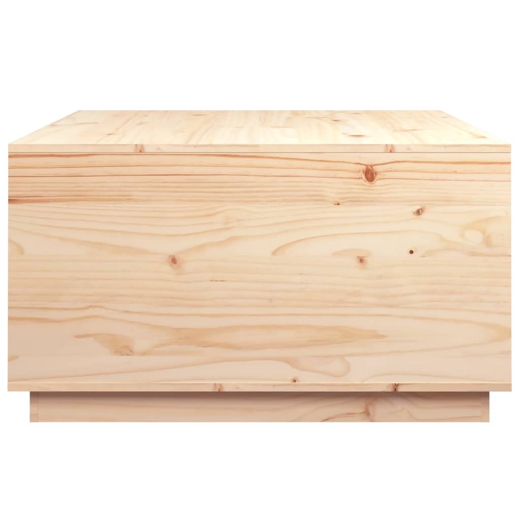 Sofabord 80x80x45 cm massivt fyrretræ - naturfarvet, 1 - number 8.