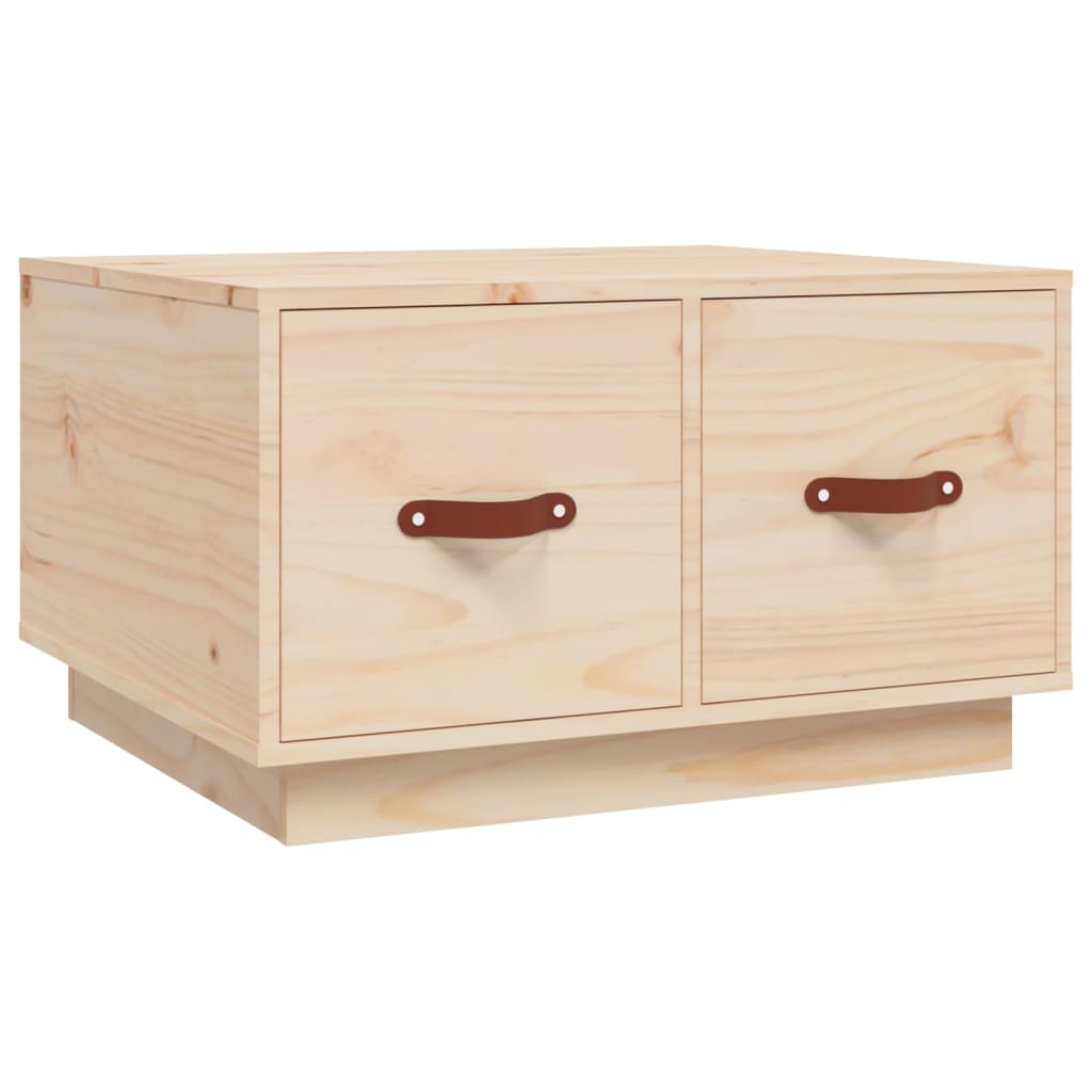 Sofabord 60x53x35 cm massivt fyrretræ - naturfarvet, 1 - number 2.