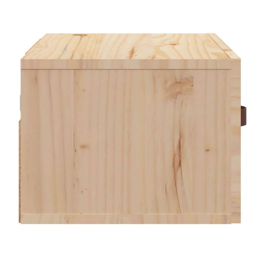 Væghængte sengeborde stk. 40x29,5x22 cm - naturfarvet, 2, 1 - number 7.