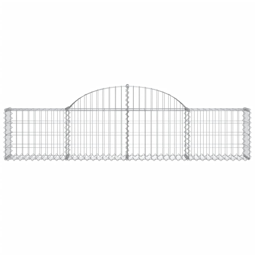 Zakrivljeni gabion basket pcs. galvanizirano željezo - 200 x 30 x 40/60 cm, 6 - number 4.