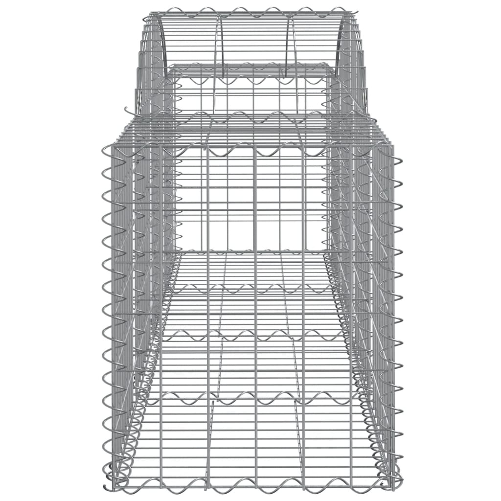 Curved gabion basket pcs. galvanized iron - 200 x 50 x 60/80 cm, 4 - number 5.