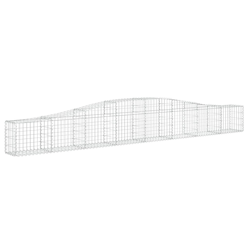 Buede gabionkurve stk. galvaniseret jern - 400 x 30 x 40/60 cm, 3 - number 3.