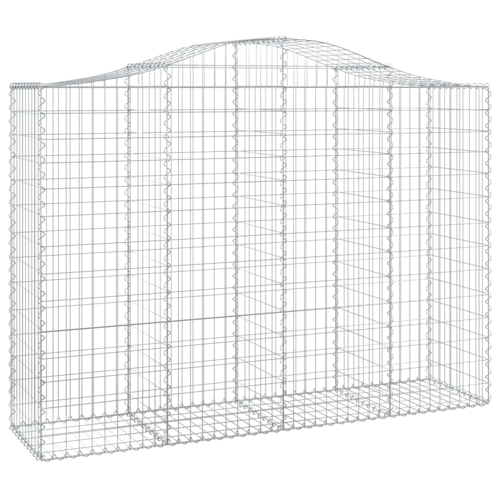 Curved gabion baskets pcs. galvanized iron - 200 x 50 x 140/160 cm, 4 - number 3.