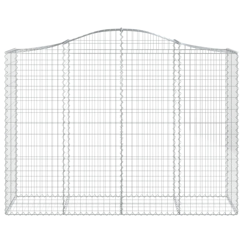 Curved gabion baskets pcs. galvanized iron - 200 x 50 x 140/160 cm, 4 - number 4.