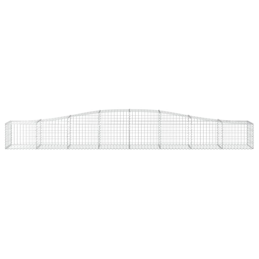 Buede gabionkurve stk. galvaniseret jern - 400 x 50 x 40/60 cm, 7 - number 4.