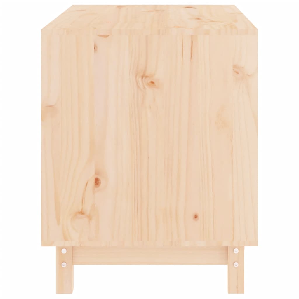 Niche pour chien en pin massif - coloris naturel, 70 x 50 x 62 cm - number 6.