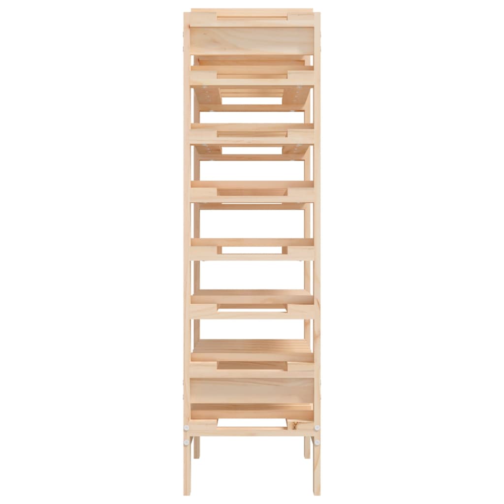 Vinreol 61,5x30x107,5 cm massivt fyrretræ - number 6.