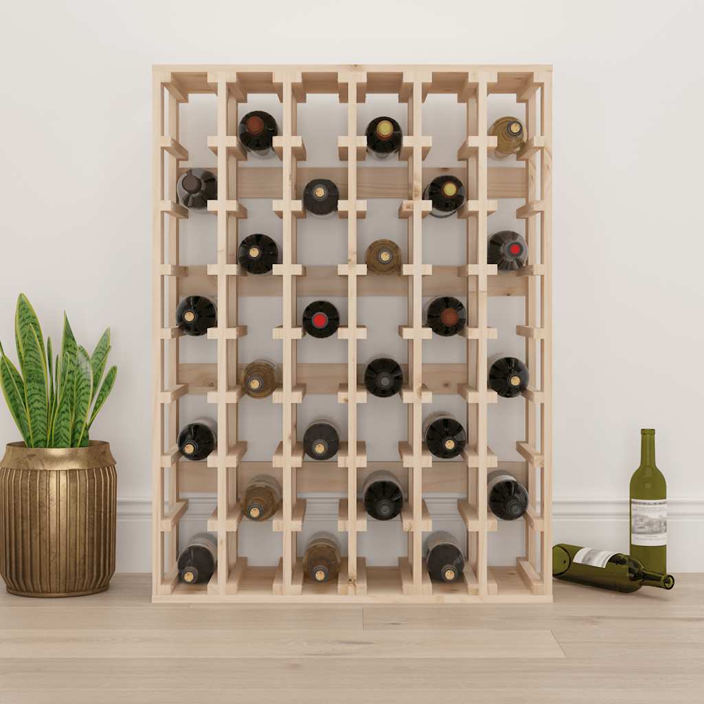 Stalak za vino 70x33x94 cm puna borovina - number 3.