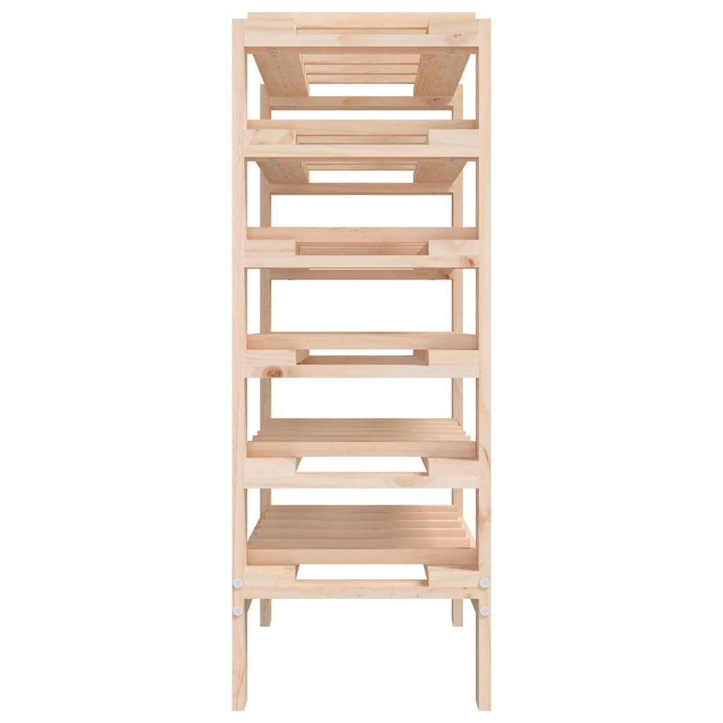 Vinreol 61,5x30x82 cm massivt fyrretræ - number 6.