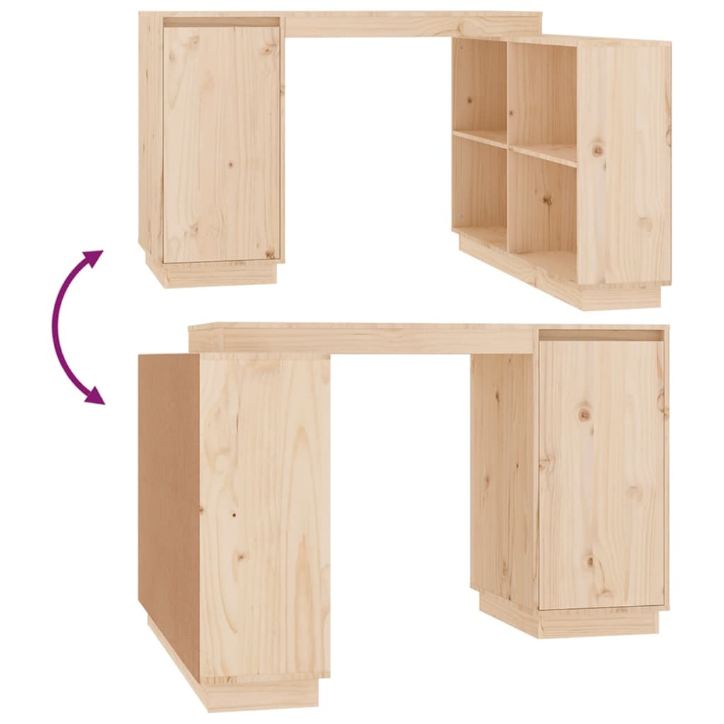 Biurko 110x50x75 cm sosna lita - kolor miodowy - number 9.