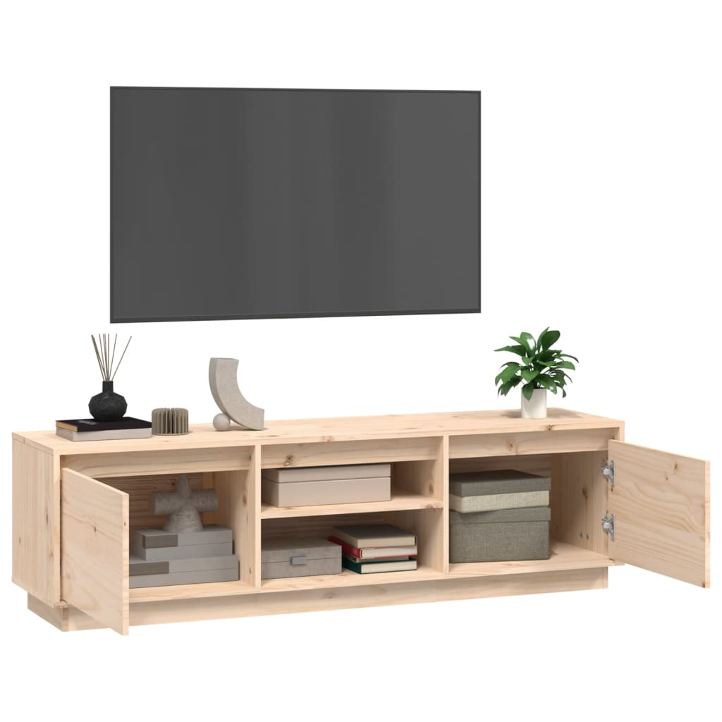 Stolik rtv 140x35x40 cm sosna lita - kolor naturalny, 1 - number 5.
