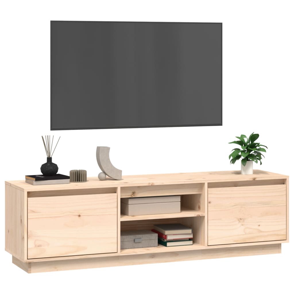 Stolik rtv 140x35x40 cm sosna lita - kolor naturalny, 1 - number 4.