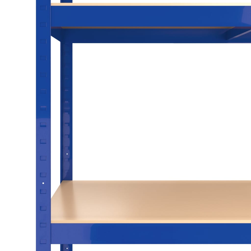 Scaffalatura 5 ripiani acciaio e legno ingegnerizzato - blu, 100 x 50 x 200 cm, 4 - number 6.