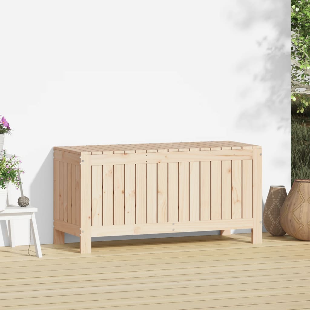 Havekasse 108x42,5x54 cm massivt fyrretræ - fyrretræ naturlig, 108 x 42.5 x 54 cm - number 3.