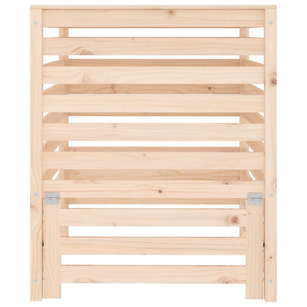 Compost bin 82.5x82.5x99.5 cm solid pine - natural pine, 82.5 x 82.5 x 99.5 cm, 1 - number 5.