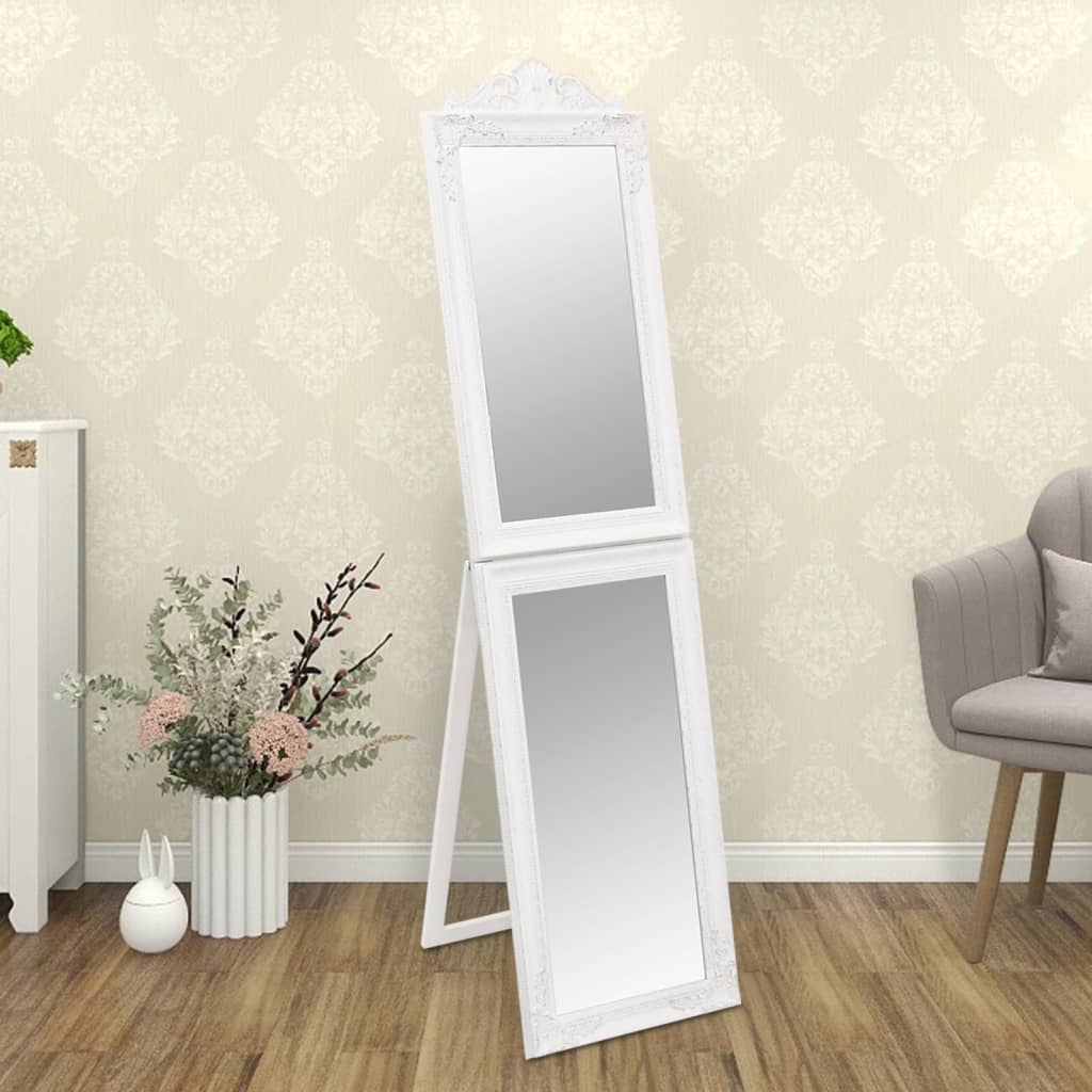 Freestanding mirror 40x160 cm - white, 40 x 6.5 x 160 cm, 1 - number 1.