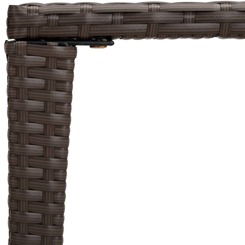 Stoliki depozytowe szt. polirattan - brązowy, 3 szt. - number 7.