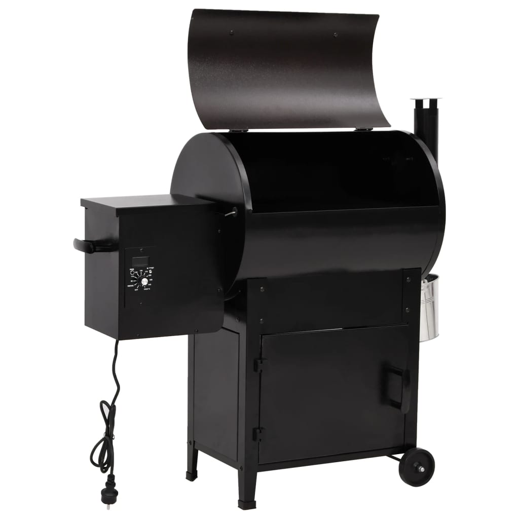Pellet grill with chimney 104 cm iron black - number 3.