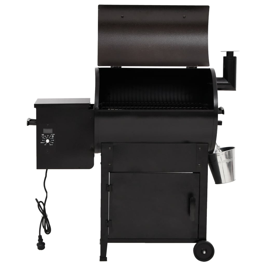 Pellet grill with chimney 104 cm iron black - number 5.