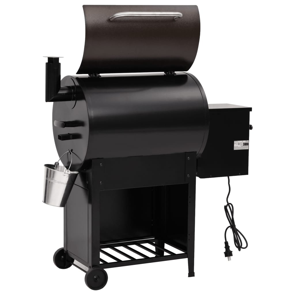 Pellet grill with chimney 104 cm iron black - number 7.