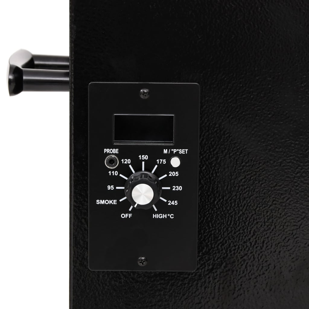 Pellet grill with chimney 104 cm iron black - number 8.