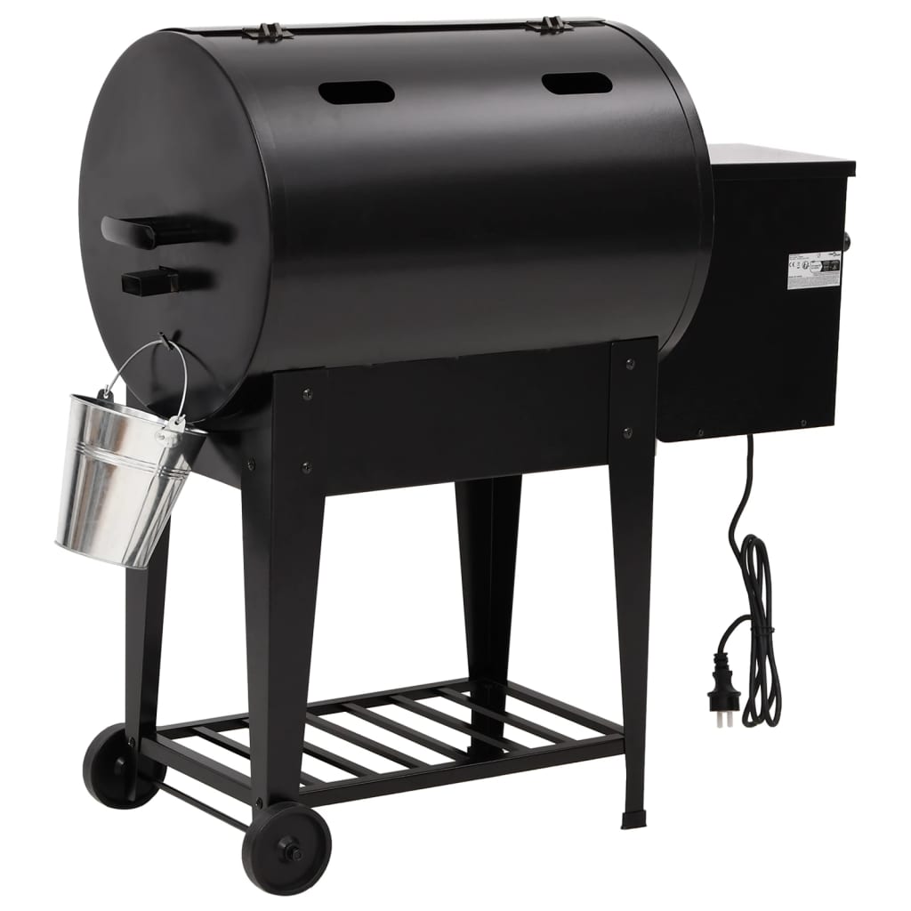 Pillegrill med bundhylde 94 cm jern sort - number 6.