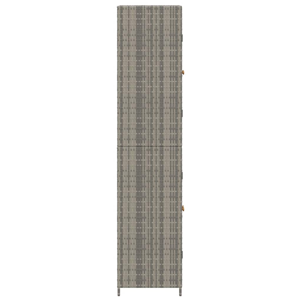 Ormar za odlaganje za vrt 59x40x180 cm poliratan - sivi, 1 - number 7.