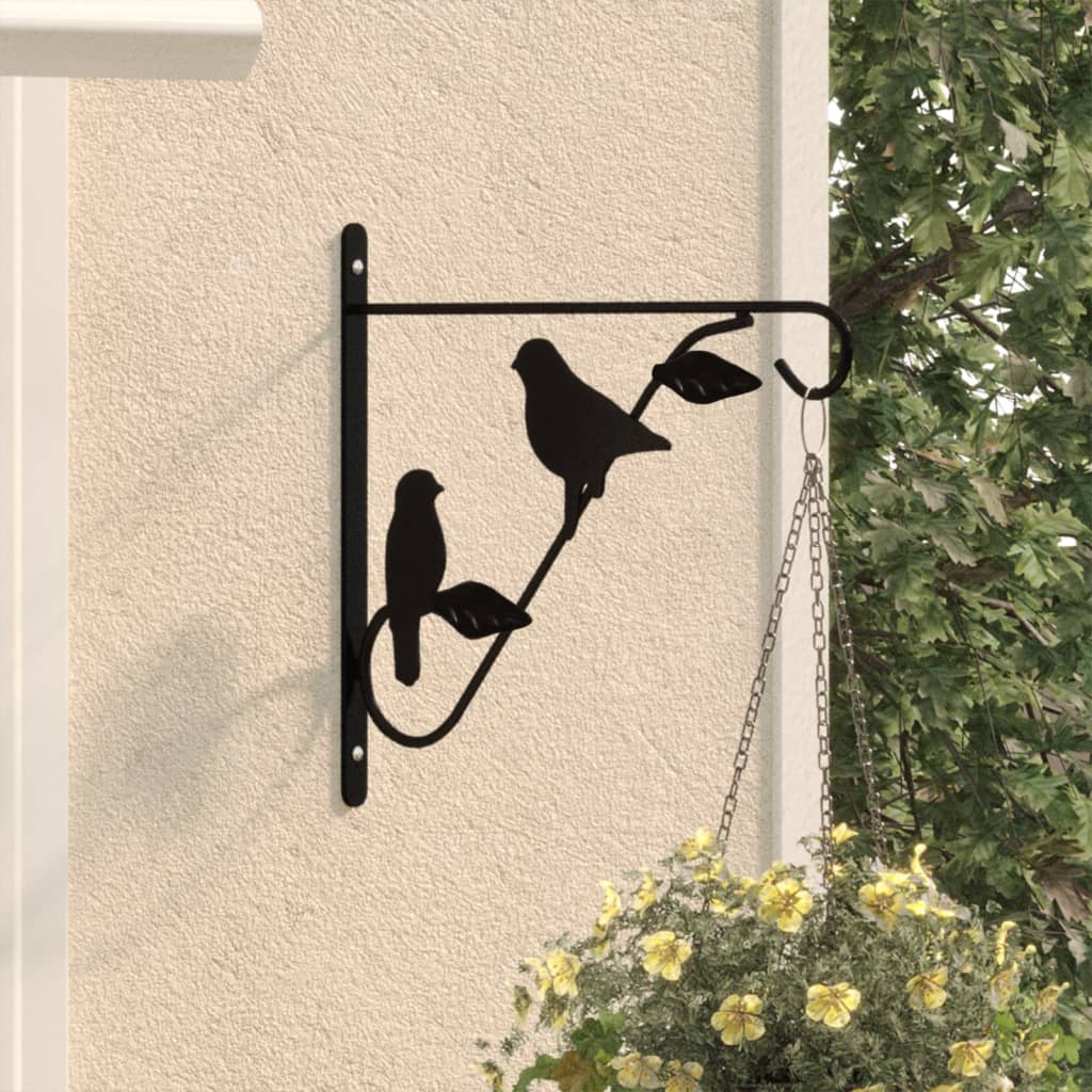Bracket for hanging basket 4 pcs. steel black - number 1.