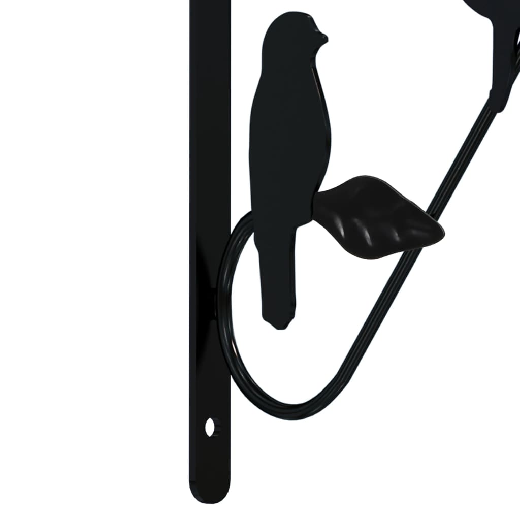 Nosač za viseću košaru 4 kom. čelično crna - number 6.