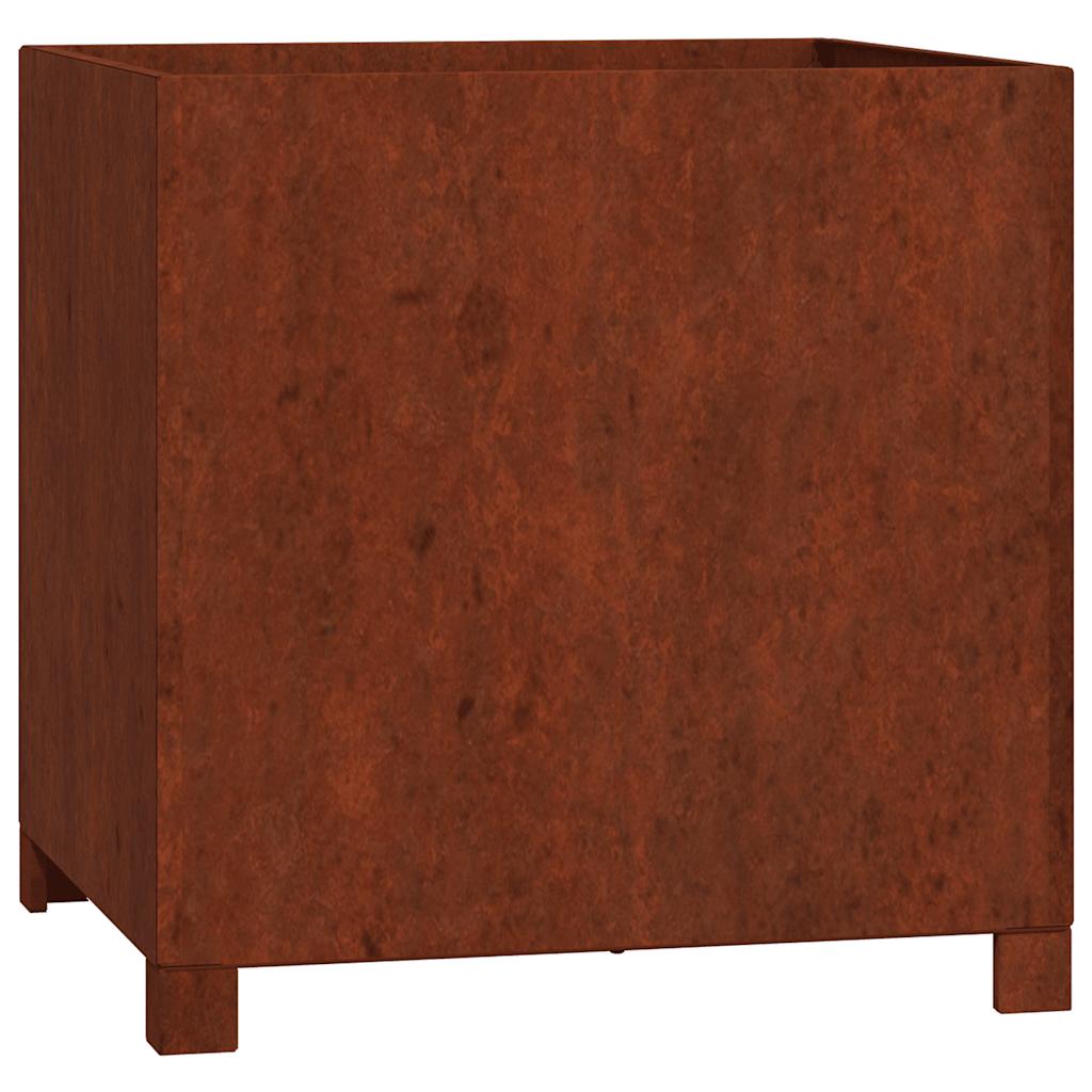 Žardinjere s nogama kom. korten čelik u boji hrđe - 49 x 47 x 50 cm, 2 - number 5.