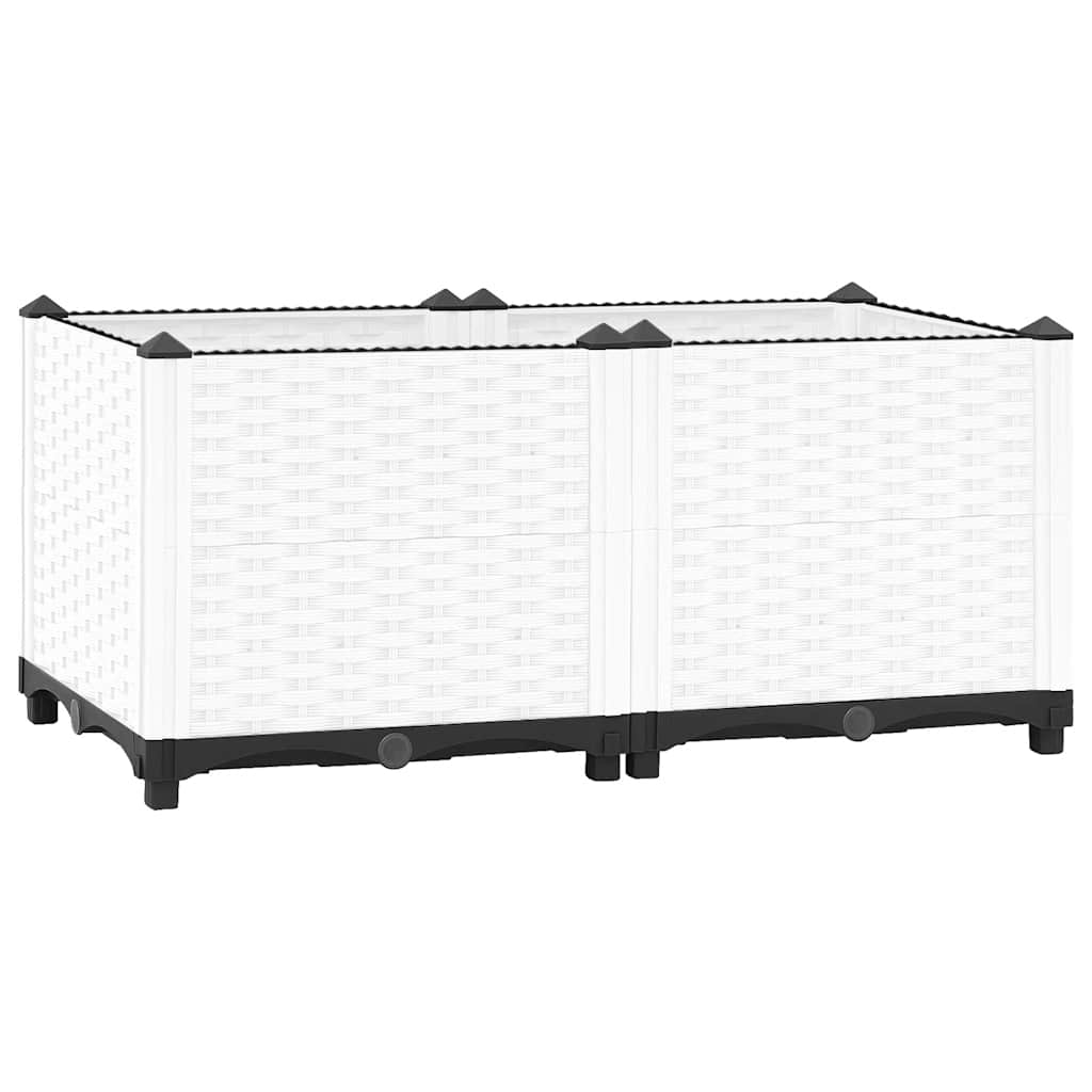 Raised bed polypropylene - white, 80 x 40 x 38 cm, 1 - number 1.