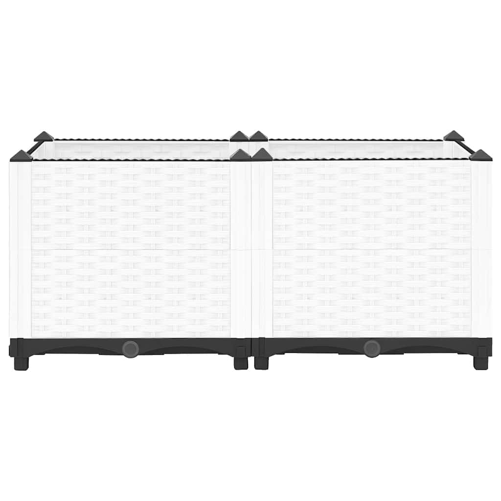 Raised bed polypropylene - white, 80 x 40 x 38 cm, 1 - number 4.