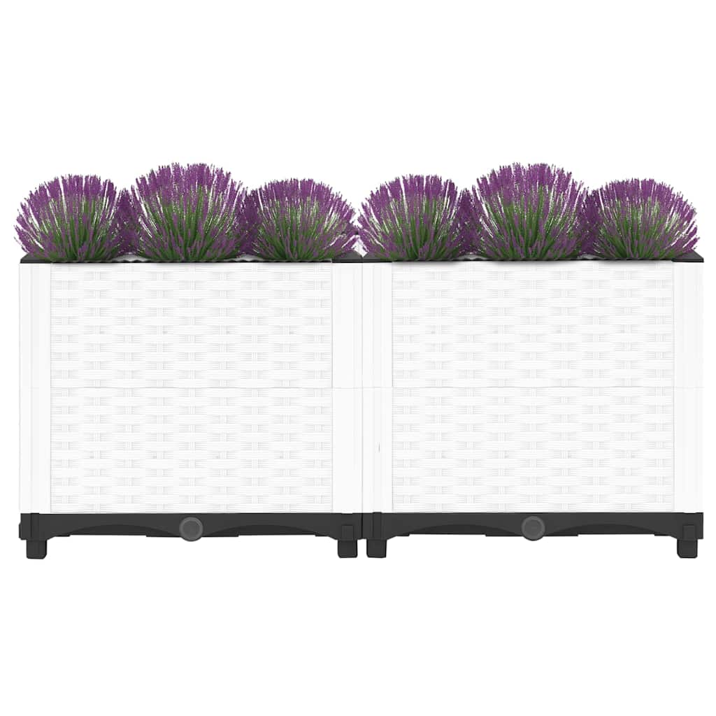 Raised bed polypropylene - white, 80 x 40 x 38 cm, 1 - number 3.