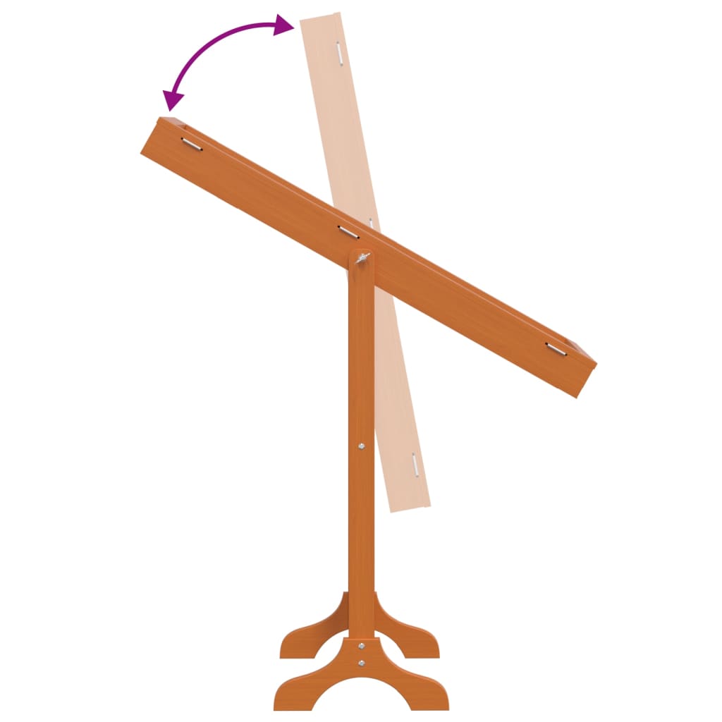Fritstående spejl 34x37x146 cm - brun, 1 - number 8.