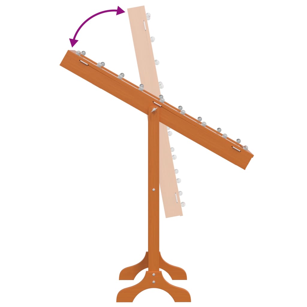 Fritstående spejl med led 34x37x146 cm - brun, 1 - number 12.
