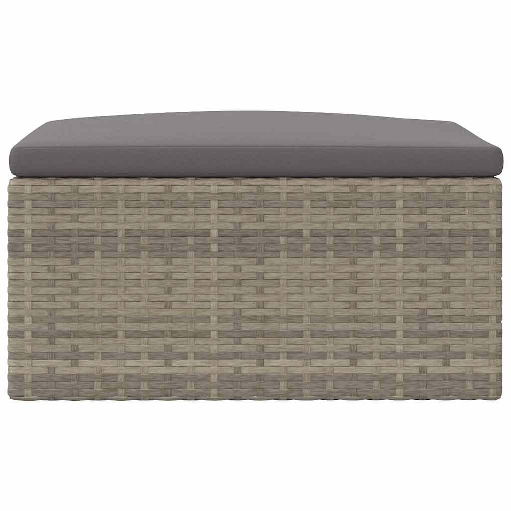 Med hynde til haven polyrattan - grå, 1, fodskammel - number 5.