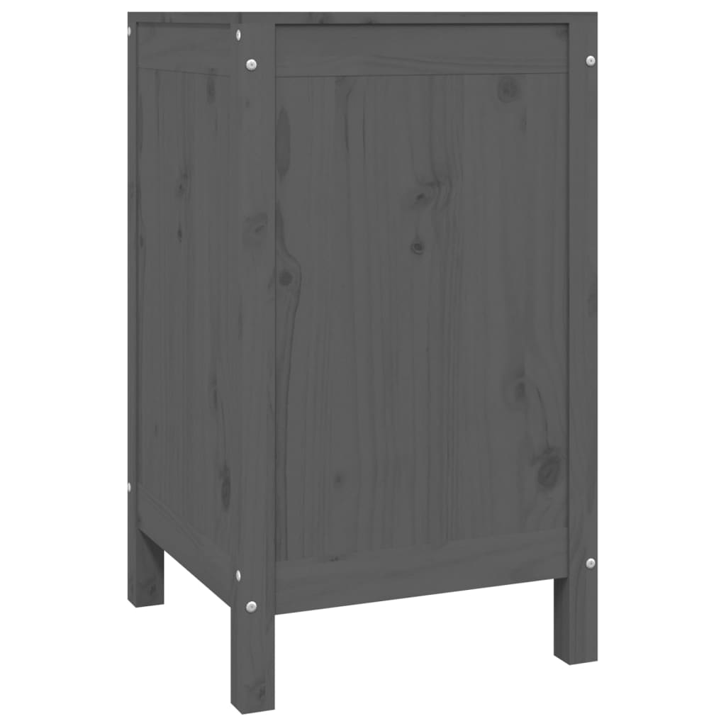 Laundry basket solid pine - grey, 44 x 44 x 76 cm, 1 - number 5.