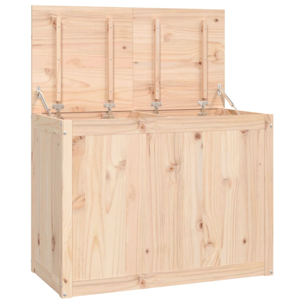 Laundry basket 88.5x44x66 cm solid pine - natural color, 88.5 x 44 x 66 cm, 1 - number 2.