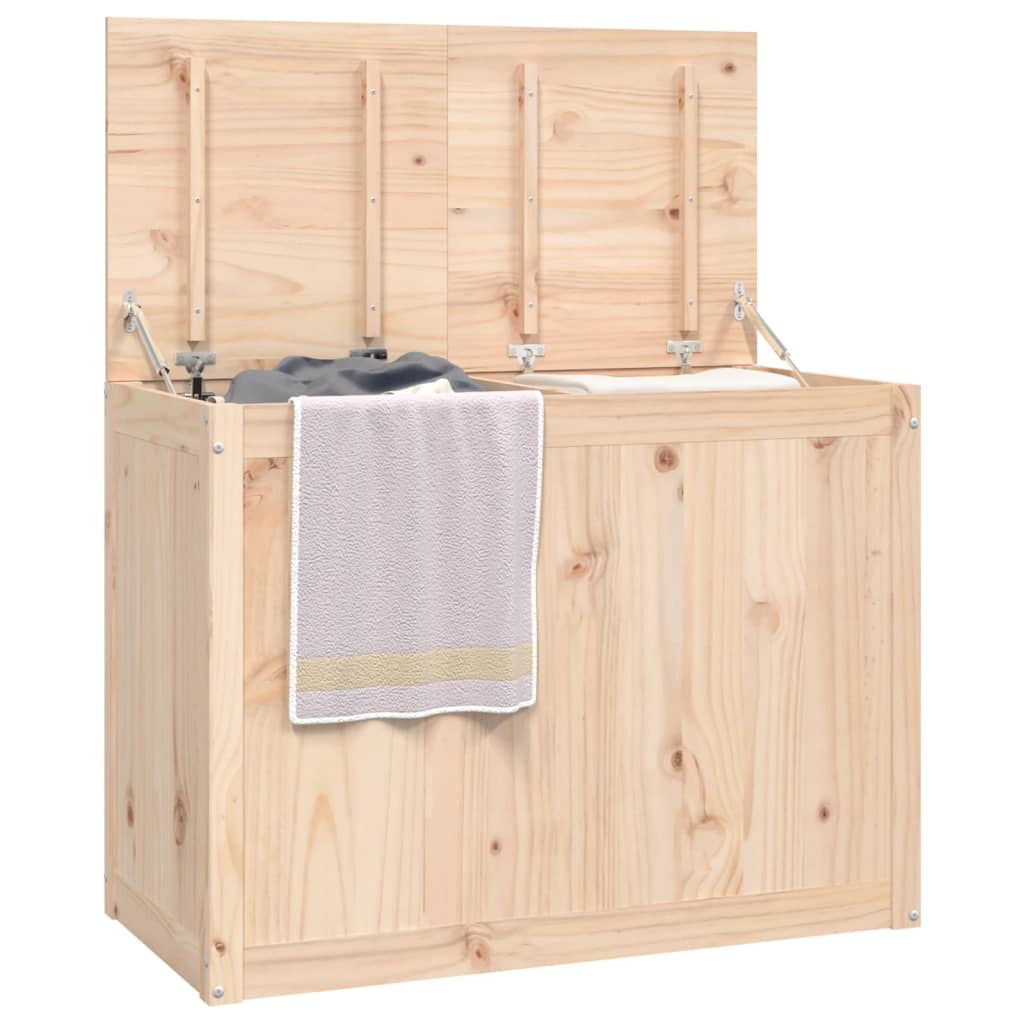 Laundry basket 88.5x44x66 cm solid pine - natural color, 88.5 x 44 x 66 cm, 1 - number 4.