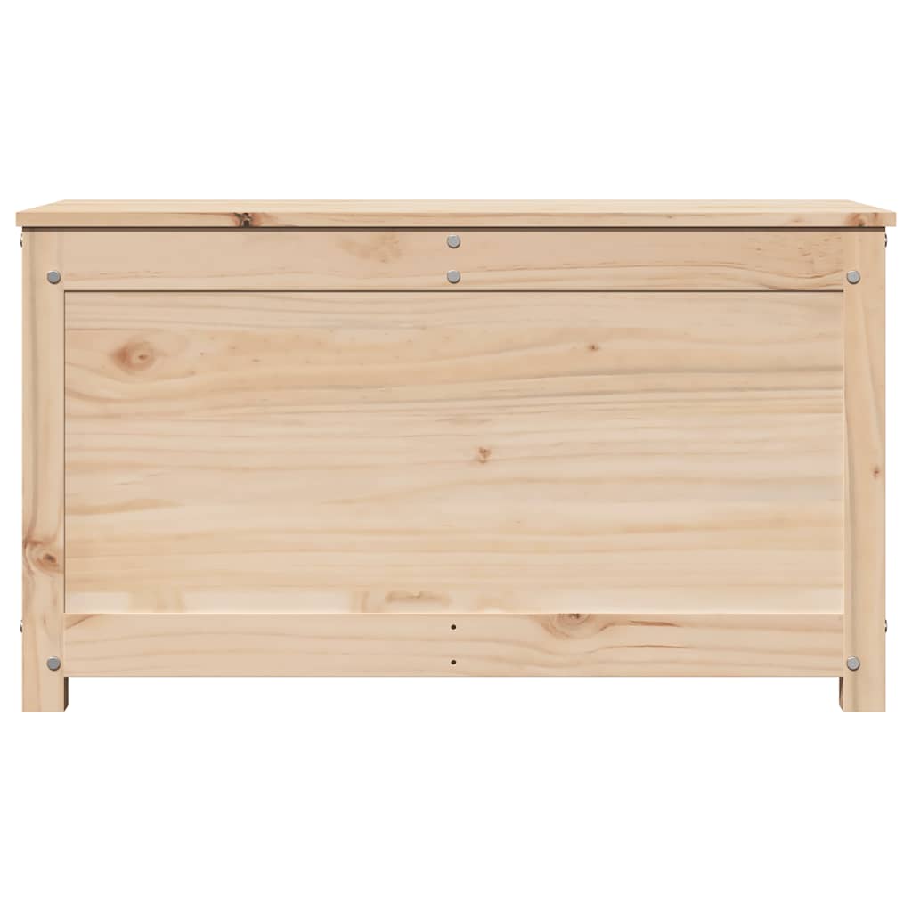 Opbevaringskasse 80x40x45,5 cm massivt fyrretræ - naturfarvet, 80 x 40 x 45.5 cm, 1 - number 5.