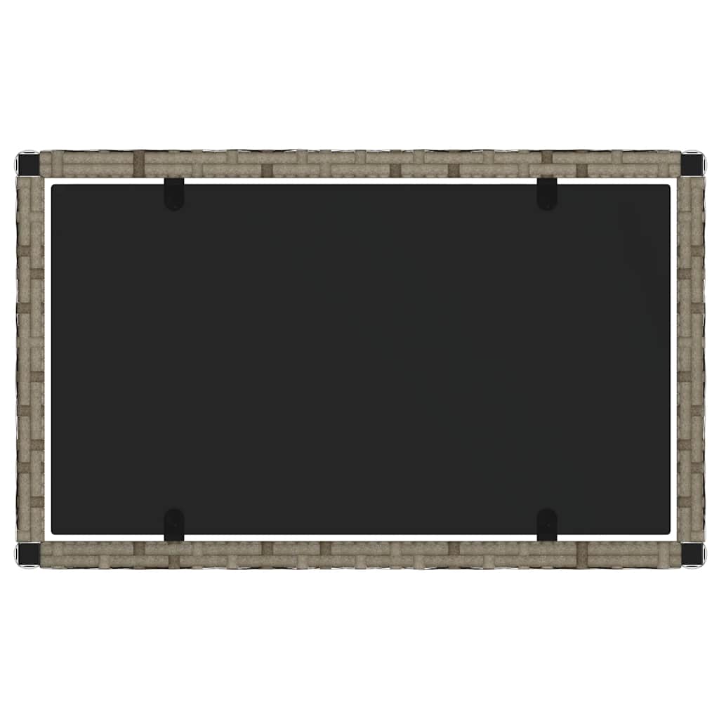 Loungesæt til haven dele med hynder polyrattan - grå, 4 - number 5.