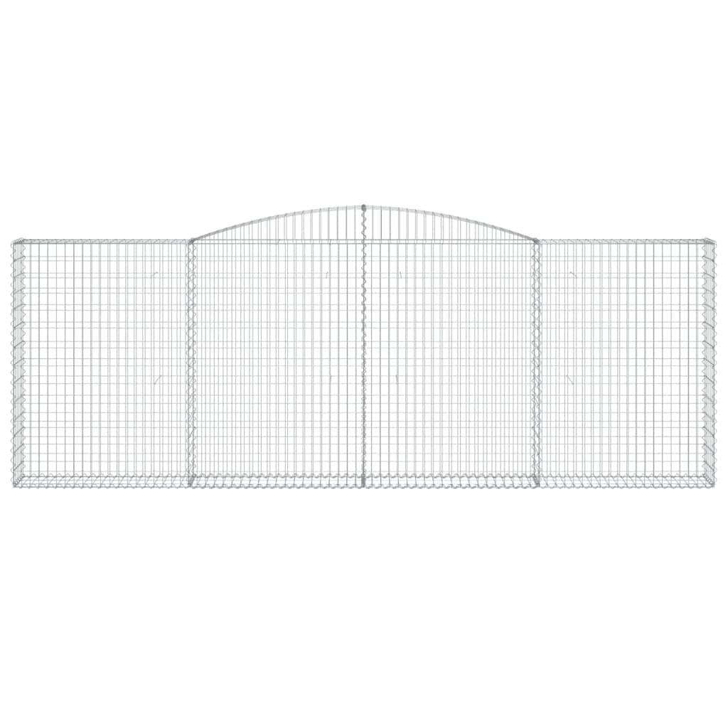 Zakrivljena gabionska košara 400x30x140/160 cm pocinčano željezo - number 3.