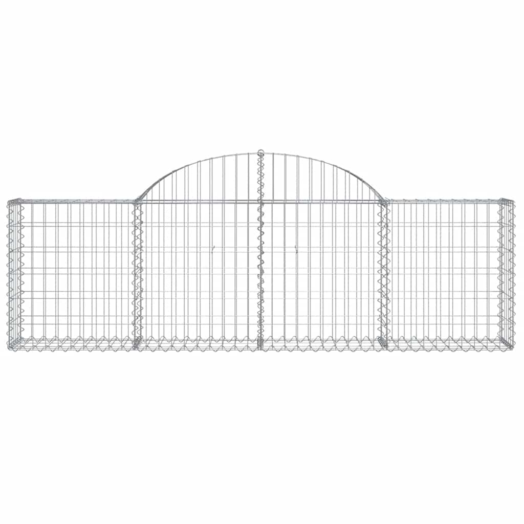 Curved gabion basket galvanized iron - 200 x 30 x 60/80 cm, 1 - number 3.