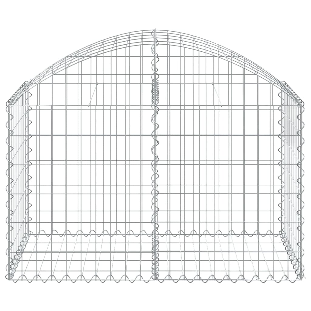 Curved gabion basket galvanized iron - 100 x 50 x 60/80 cm, 1 - number 3.