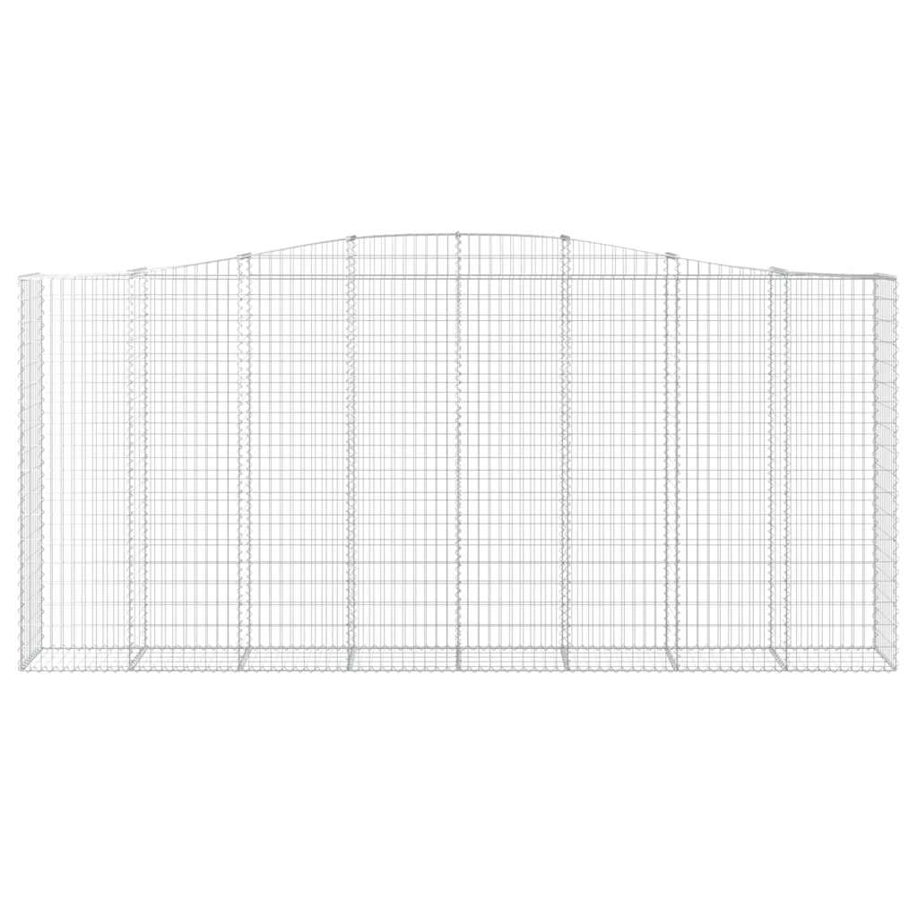 Zakrivljena gabionska košara pocinčano željezo - 400 x 50 x 180/200 cm, 1 - number 3.