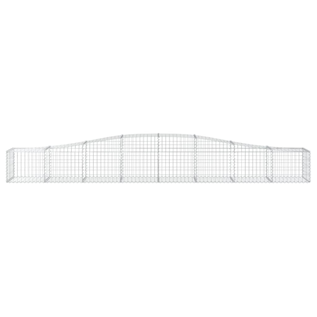 Buet gabionkurv galvaniseret jern - 400 x 50 x 40/60 cm, 1 - number 3.