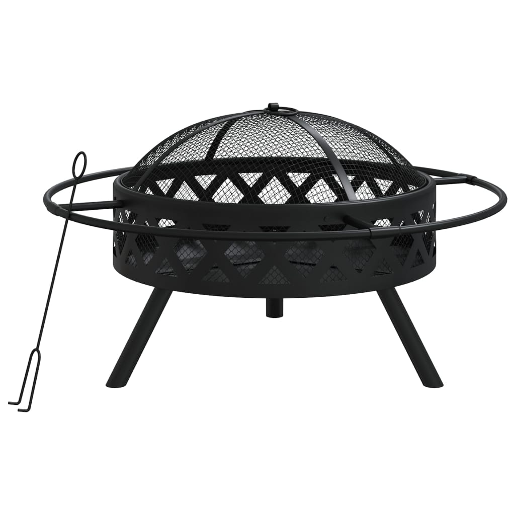 Fire pit with fire dragon 70 cm xxl steel - 70 x 70 x 46 cm (l x w x h) - number 2.