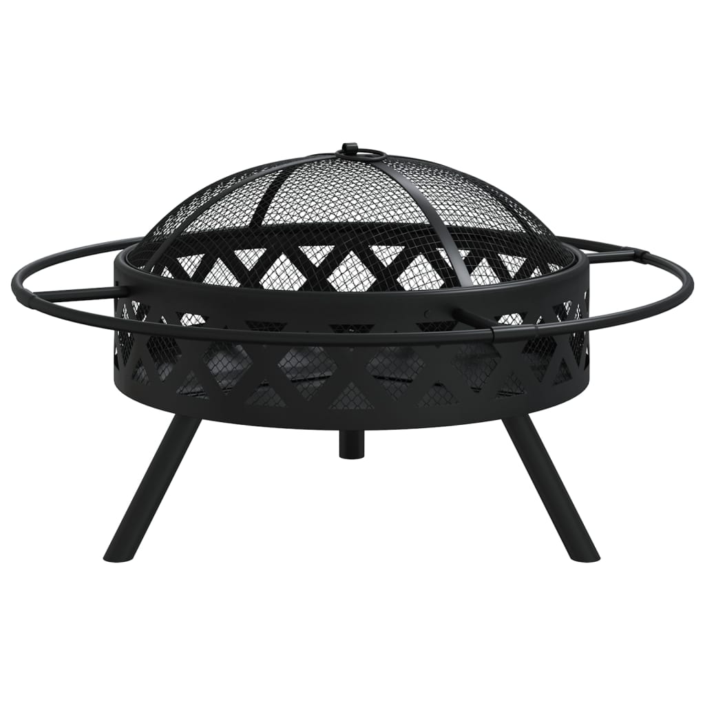 Fire pit with fire dragon 70 cm xxl steel - 70 x 70 x 46 cm (l x w x h) - number 3.