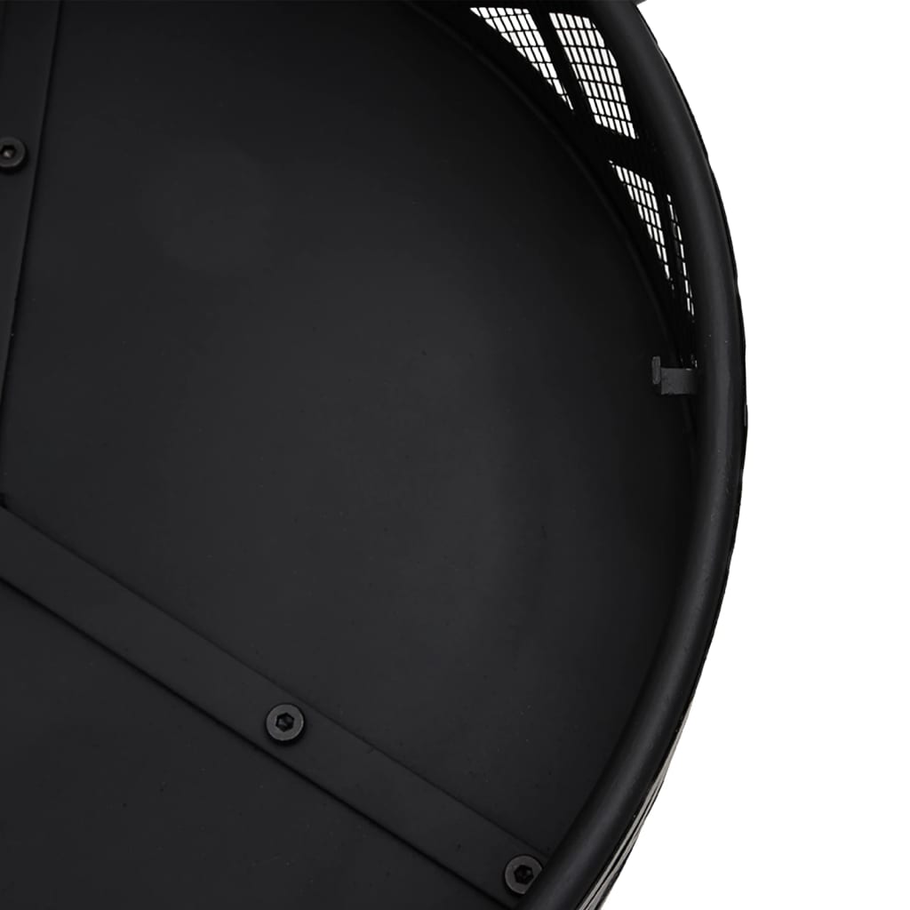 Fire pit with fire dragon 70 cm xxl steel - 70 x 70 x 46 cm (l x w x h) - number 5.